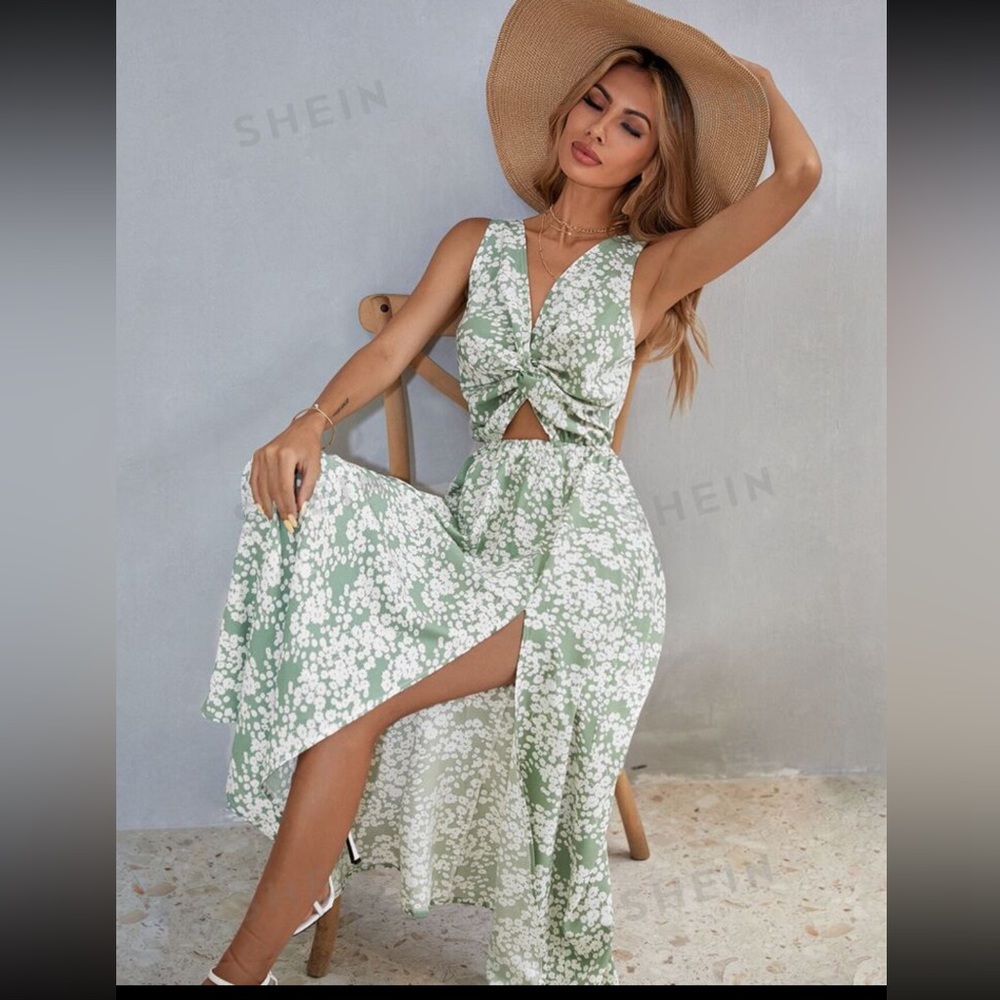 Shein floral dress
